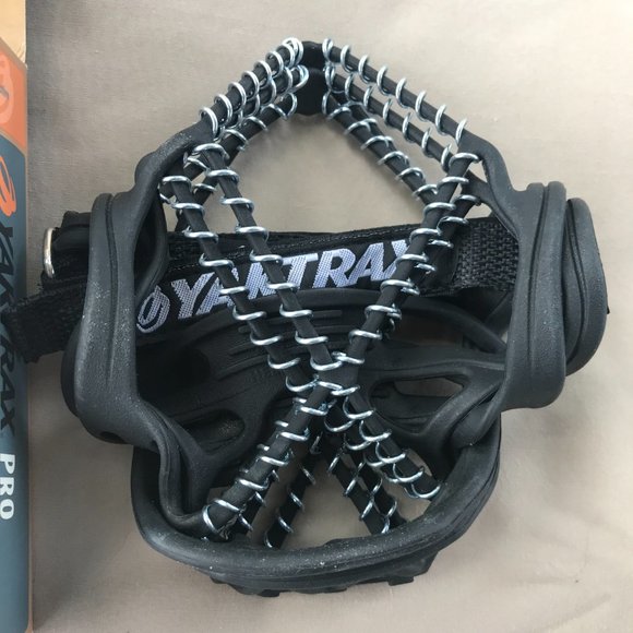 Yaktrax pro durable lightweight black footwear run walk snow ice size large - Picture 6 of 8